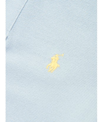 Ralph Lauren Boys Slim Fit Polo Shirt in Blue soldes