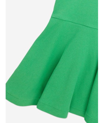 Ralph Lauren Girls Polo Dress in Green Fin de série