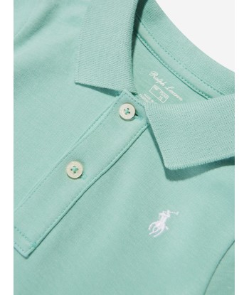 Ralph Lauren Baby Boys Polo Romper in Green de technologie