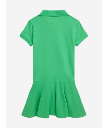 Ralph Lauren Girls Polo Dress in Green Fin de série