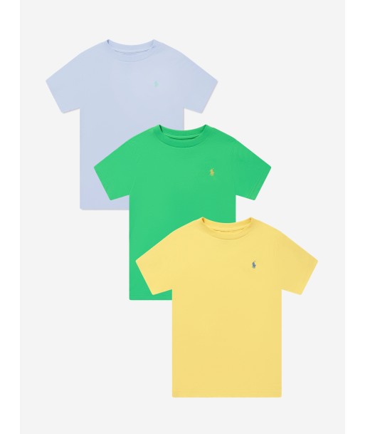 Ralph Lauren Boys 3 Pack T-Shirts Set in Multicolour pour bénéficier 