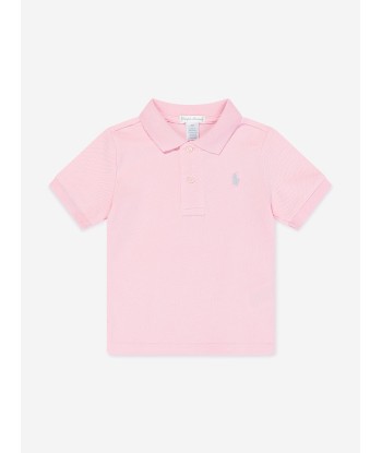 Ralph Lauren Baby Boys Polo Shirt And Short Set in Pink Fin de série