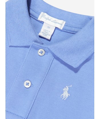 Ralph Lauren Baby Boys Logo Polo Shirt in Blue livraison et retour toujours gratuits