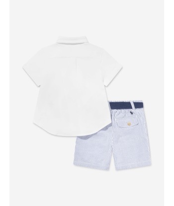 Ralph Lauren Baby Boys Shirt And Short Set in White vente chaude votre 