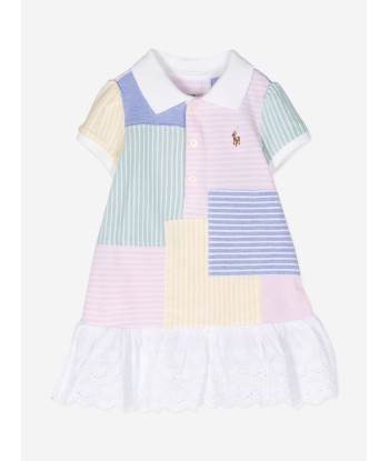 Ralph Lauren Baby Girls Patchwork Dress in Multicolour s'inspire de l'anatomie humaine