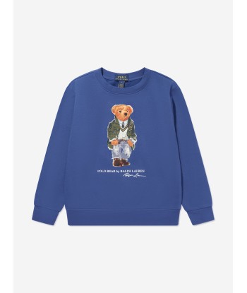 Ralph Lauren Boys Bear Sweatshirt in Blue s'inspire de l'anatomie humaine