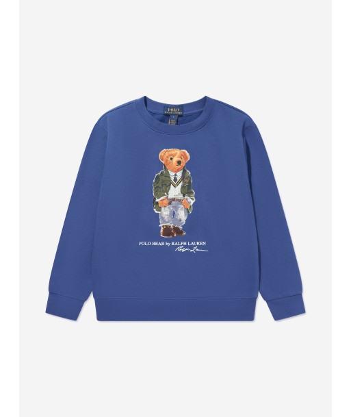 Ralph Lauren Boys Bear Sweatshirt in Blue s'inspire de l'anatomie humaine