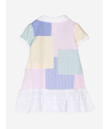 Ralph Lauren Baby Girls Patchwork Dress in Multicolour s'inspire de l'anatomie humaine