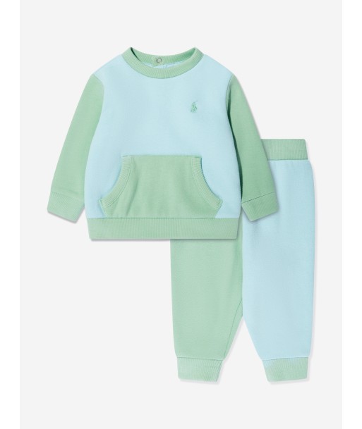 Ralph Lauren Baby Boys Colourblock Tracksuit in Green votre restaurant rapide dans 