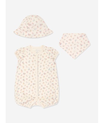 Ralph Lauren Baby Girls Blossom 3 Piece Gift Set in White Profitez des Offres !