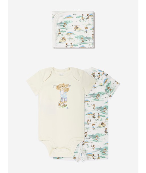 Ralph Lauren Baby Boys Bear Gift Set in Multicolour l'achat 