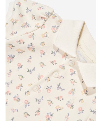 Ralph Lauren Baby Girls Floral Polo Dress in White chez Cornerstreet bien 