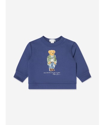 Ralph Lauren Boys Bear Sweatshirt in Blue s'inspire de l'anatomie humaine