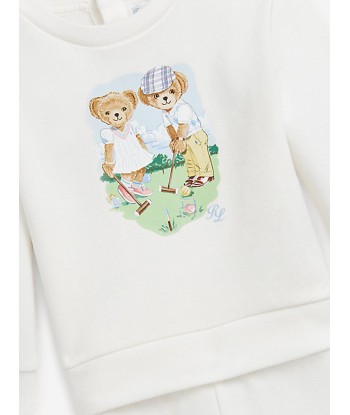 Ralph Lauren Baby Boys Bear Tracksuit in White Les êtres humains sont 