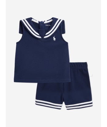 Ralph Lauren Baby Boys Short Set in Navy Les êtres humains sont 