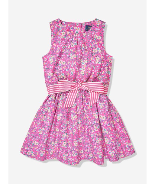 Ralph Lauren Girls Floral Fit And Flare Dress in Pink est présent 