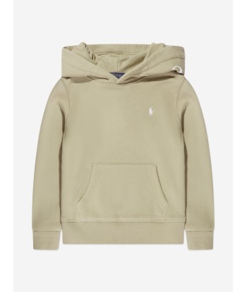 Ralph Lauren Boys Polo Hoodie in Brown Livraison rapide