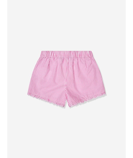 Ralph Lauren Girls Striped Ruffle Shorts in Pink Découvrez la collection