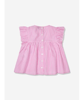 Ralph Lauren Girls Striped Blouse in Pink Par le système avancé 