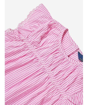 Ralph Lauren Girls Striped Blouse in Pink Par le système avancé 