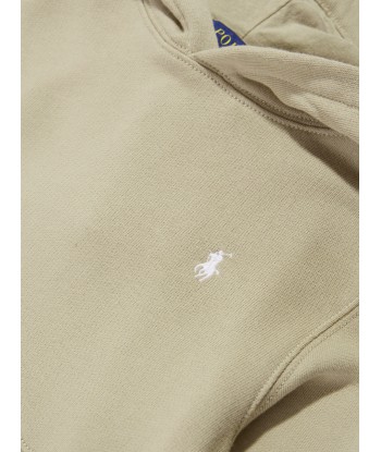 Ralph Lauren Boys Polo Hoodie in Brown Livraison rapide