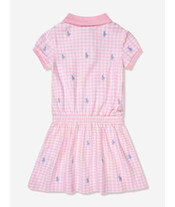 Ralph Lauren Girls Gingham Polo Dress in Pink de l' environnement