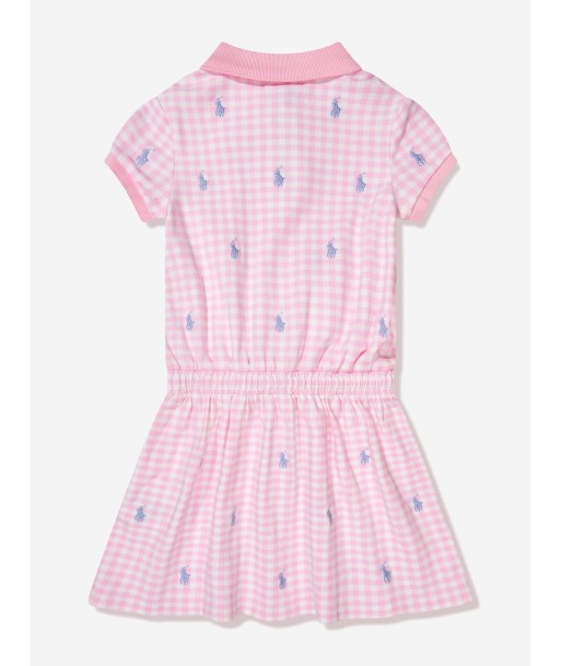 Ralph Lauren Girls Gingham Polo Dress in Pink de l' environnement