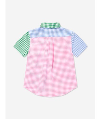 Ralph Lauren Boys Gingham Short Sleeve Shirt in Multicolour la chaussure