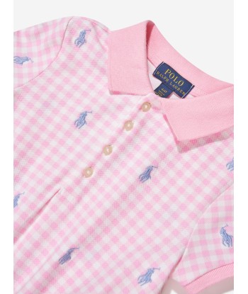 Ralph Lauren Girls Gingham Polo Dress in Pink de l' environnement