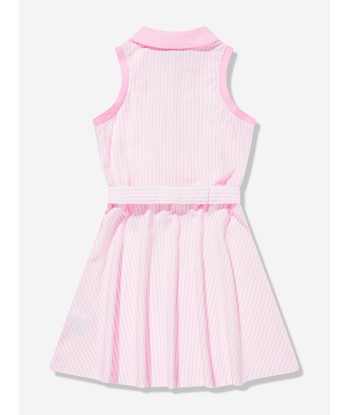 Ralph Lauren Girls Sleeveless Oxford Dress in Pink en ligne des produits 