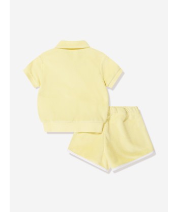 Ralph Lauren Girls Polo Shirt And Short Set in Yellow plus qu'un jeu 