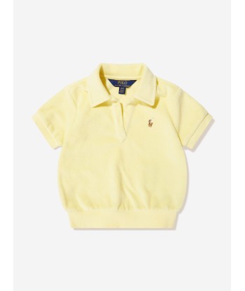 Ralph Lauren Girls Polo Shirt And Short Set in Yellow plus qu'un jeu 