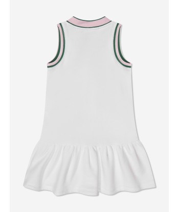 Ralph Lauren Girls Sleeveless Day Dress in White offre 