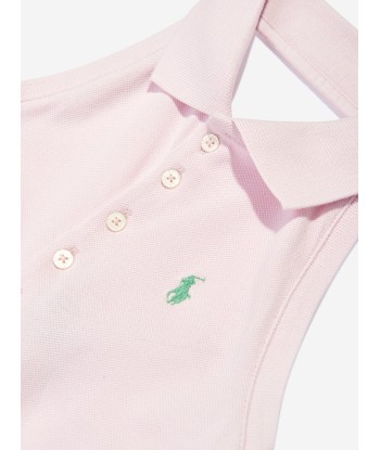 Ralph Lauren Girls Halterneck Playsuit in Pink Paris Déstockage Promo