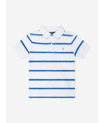 Ralph Lauren Boys Striped Short Set in Blue la chaussure