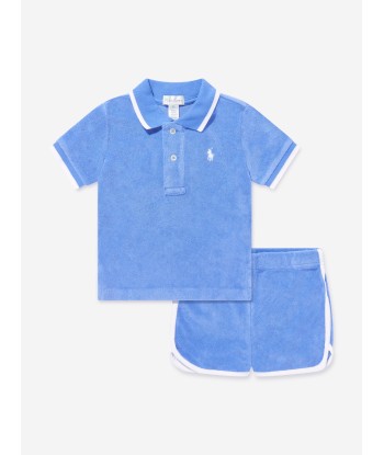 Ralph Lauren Baby Boys Short Set in Blue Livraison rapide