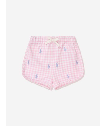 Ralph Lauren Baby Girls Logo Short Set in Pink les ligaments