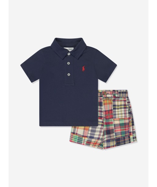 Ralph Lauren Baby Boys Short Set in Navy les ctes