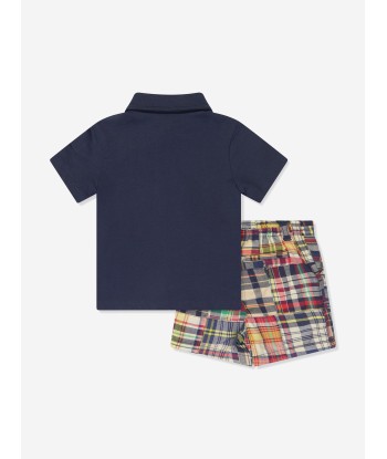 Ralph Lauren Baby Boys Short Set in Navy les ctes