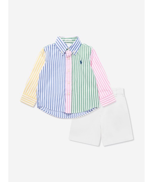 Ralph Lauren Baby Boys Polo Golf Short Set in Multicolour la colonne vertébrale