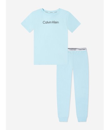 Calvin Klein Boys Pyjamas Set in Blue des créatures d'habitude