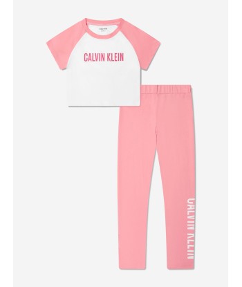 Calvin Klein Girls Pyjamas Set in Pink pas cher 