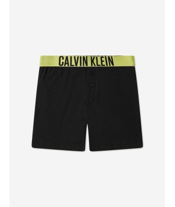 Calvin Klein Boys Short Pyjamas Set in Black pas cher