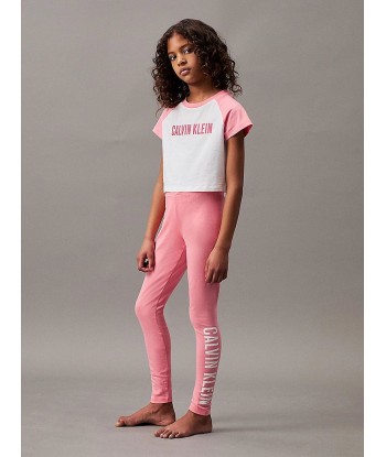 Calvin Klein Girls Pyjamas Set in Pink pas cher 