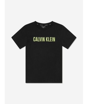 Calvin Klein Boys Short Pyjamas Set in Black pas cher