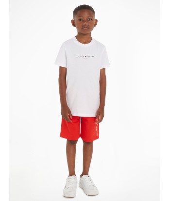 Tommy Hilfiger Boys Essential Shorts Set in Red en stock