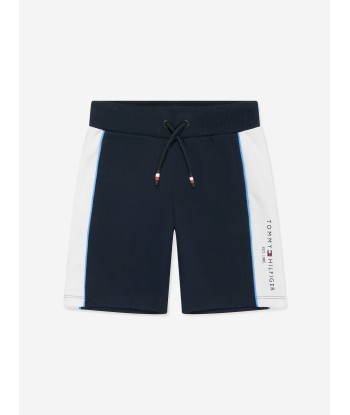 Tommy Hilfiger Boys Essential Colourblock Shorts Set in Blue en stock