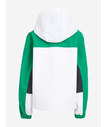 Tommy Hilfiger Boys Colourblock Hooded Jacket in Green livraison gratuite