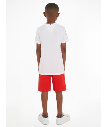 Tommy Hilfiger Boys Essential Shorts Set in Red en stock