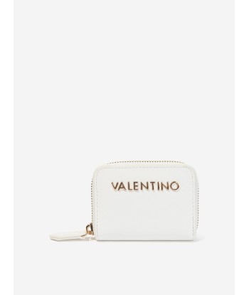 Valentino Girls Divina Zip Around Wallet in White (10.9cm) Profitez des Offres !